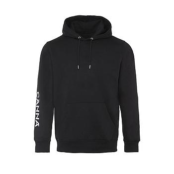 Black CANNA hoodie with front pocket