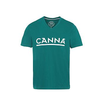 The ORIGINAL CANNA green t-shirt V-neck JUNIOR