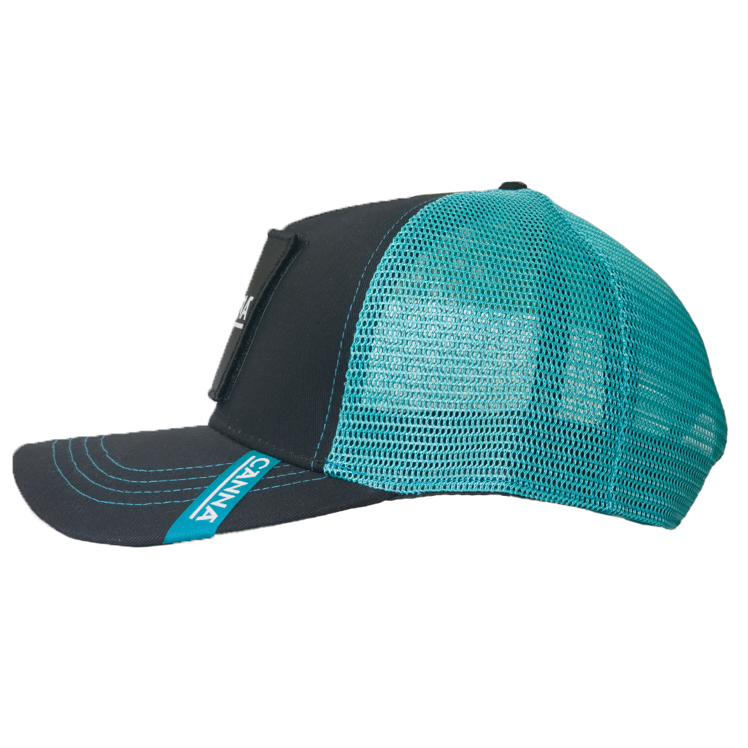 SCRATCHY'S cap Black-Green 4 patches