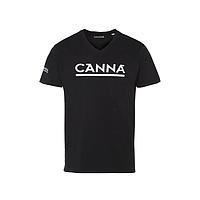 Schwarzes Canna T-Shirt Männer